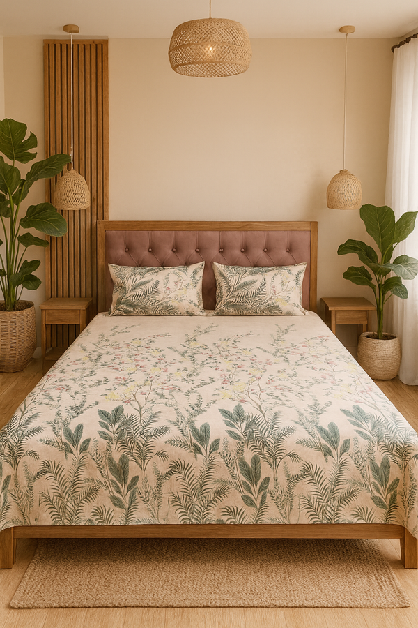 Bedsy DreamLoom Luxury Cotton Collection – premium bedsheets in floral, geometric and solid designs, hotel-style cotton bedding in Pakistan.